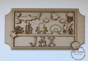 3mm mdf Aquarium Ticket Plaque
