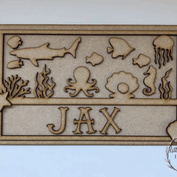 3mm mdf Aquarium Ticket Plaque