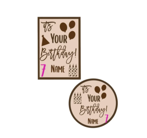 3mm mdf It's Your Birthday Plaque
