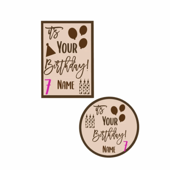 3mm mdf It's Your Birthday Plaque