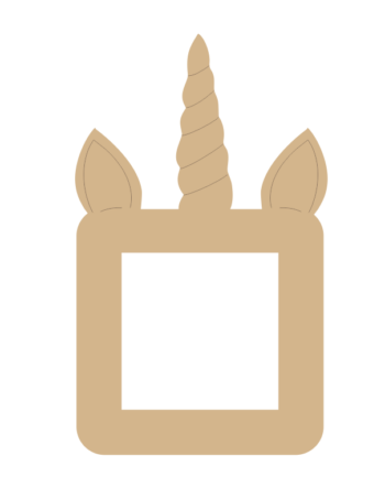 3mm MDF Unicorn Horn and Ears Light Surround