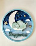 3mm mdf Shh Sleepysaurus Plaque