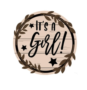 3mm mdf It's A Boy/Girl Plaque