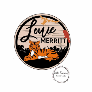 3mm mdf Multi-Names Tiger Plaque