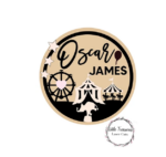 3mm mdf Multi-Names Circus Plaque