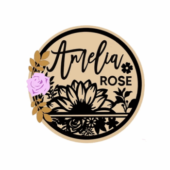 3mm mdf Multi-Names Floral Plaque