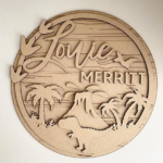 3mm mdf Multi-Names Dinosaur Volcano Plaque