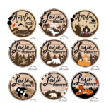 3mm mdf Multi-Names Dinosaur Volcano Plaque