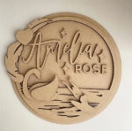 3mm mdf Multi-Names Swan and Ballerina Plaque