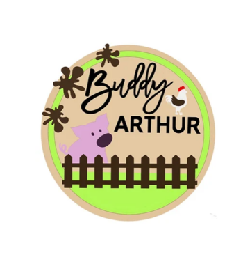 3mm mdf Multi-Names Farm Animals Plaque