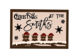 3mm mdf Family Stockings Rectangular Plaque