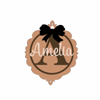 3mm mdf Name Bauble