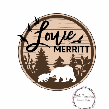 3mm mdf Multi-Names Bears Plaque