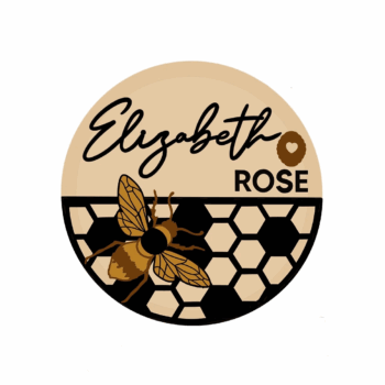 3mm mdf Half Honeycomb Bee Plaque