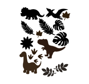 3mm mdf Dinosaur Embellishment Pack