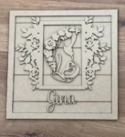 3mm mdf Square Mother and Baby Plaque