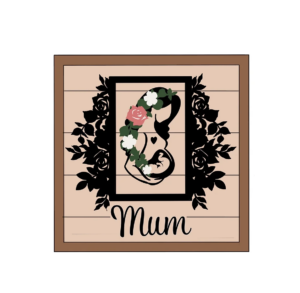 3mm mdf Square Mother and Baby Plaque