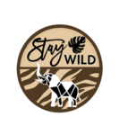 3mm mdf Stay Wild Geometric Elephant Plaque