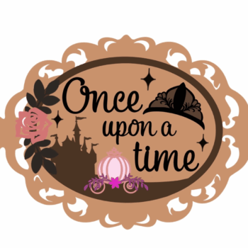3mm mdf Once Upon A Time Oval Plaque