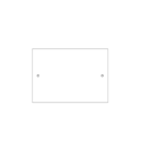 2 piece Set A4 Rectangle Door Number Sign with stand offs