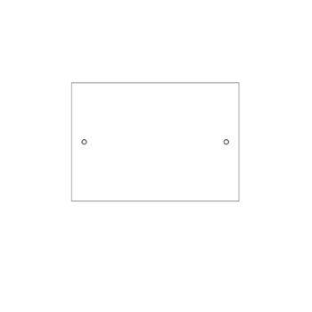 2 piece Set A4 Rectangle Door Number Sign with stand offs
