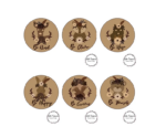3mm mdf Fox Animal Plaque Circular Plaque