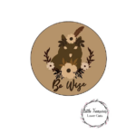 3mm mdf Owl Animal Plaque Circular Plaque