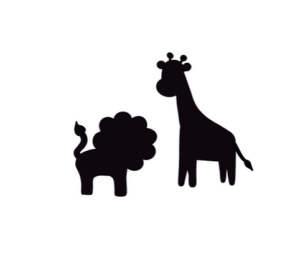 3mm mdf Pack of Lions and Giraffes