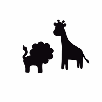 3mm mdf Pack of Lions and Giraffes