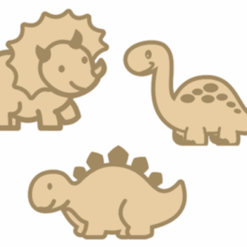3mm mdf Layered Dinosaurs
