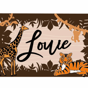 3mm mdf Layered Rectangular Jungle Plaque
