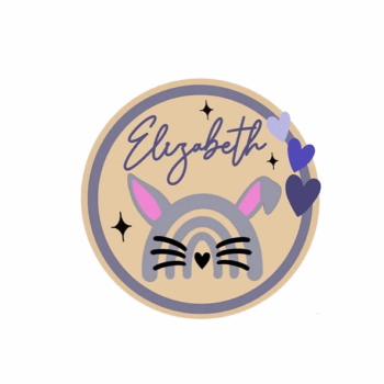 3mm mdf Bunny Ears Boho Rainbow Plaque