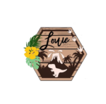3mm mdf T-Rex Hexagon Name Plaque