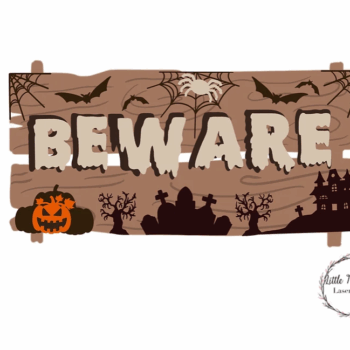 3mm mdf Halloween Sign Post