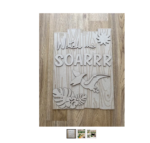 3mm mdf Rectangular Watch Me Soar Plaque