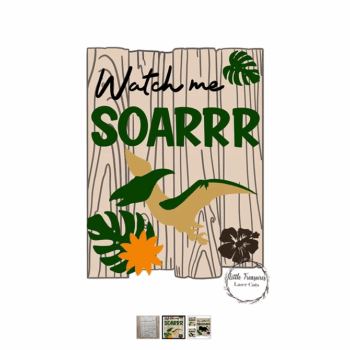 3mm mdf Rectangular Watch Me Soar Plaque