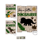 3mm mdf Rectangular Hear Me Roar Plaque