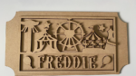 3mm mdf Rectangular Funfair Ticket Plaque