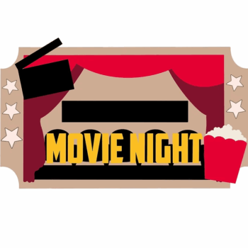 3mm mdf Rectangular Cinema Ticket Plaque