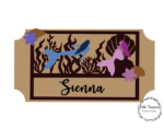 3mm mdf Mermaid Ticket Plaque