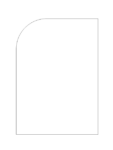 A5 Rectangle Acrylic Sheet (210mm x 148mm) CURVED CORNER