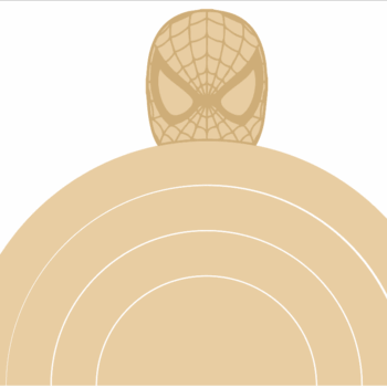 18mm Fully Engraved Superhero Rainbow