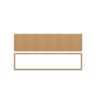 4mm + 4mm Layered Blank Rectangular Sign – rounded corners
