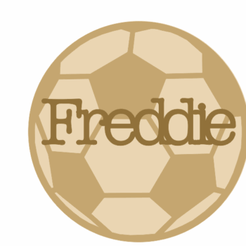 3mm + 3mm Layered Football with Name