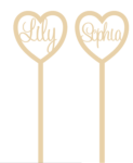 4mm mdf Personalised Butterfly Wand