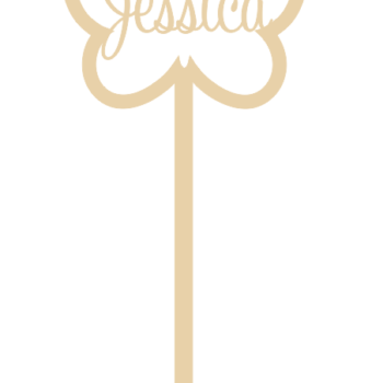 4mm mdf Personalised Butterfly Wand