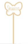 4mm mdf Personalised Butterfly Wand