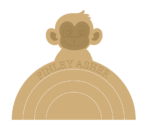 18mm MDF Stacking Rainbow with Layered Monkey Detail