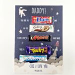 Personalised A3 Spaceman Chocolate Board