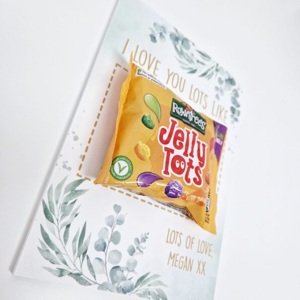 Personalised A5 - I Love You Lots Like Jelly Tots Floral Board